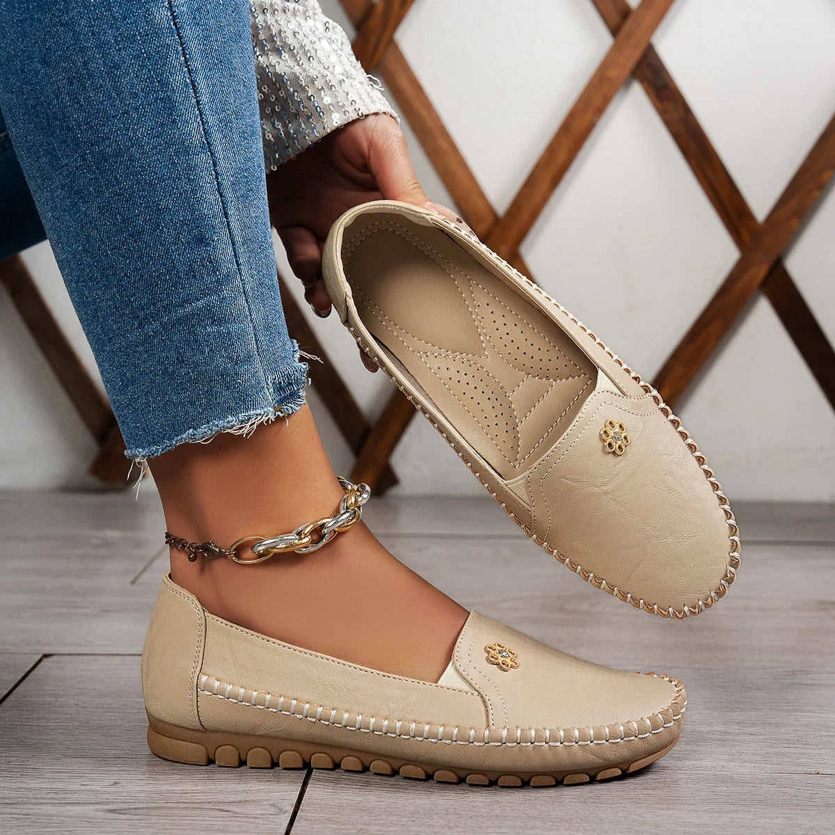 Luxe loafers met extra grip & demping